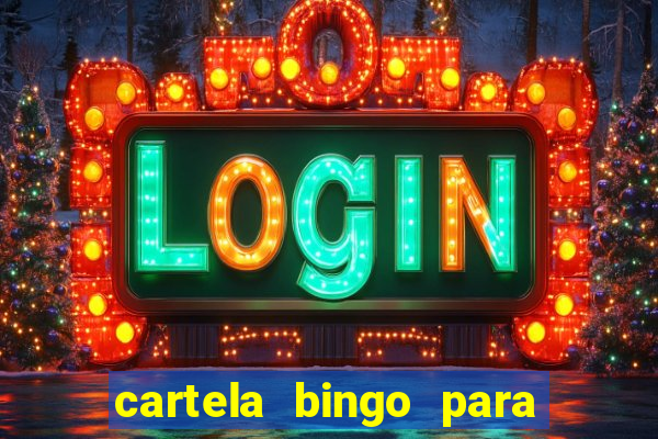 cartela bingo para cha de cozinha imprimir gratis